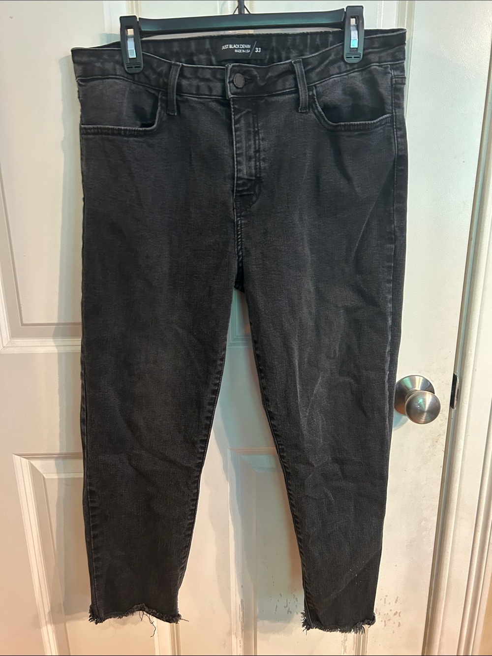 Just Black Women's Straight Leg Jeans in Faded Black